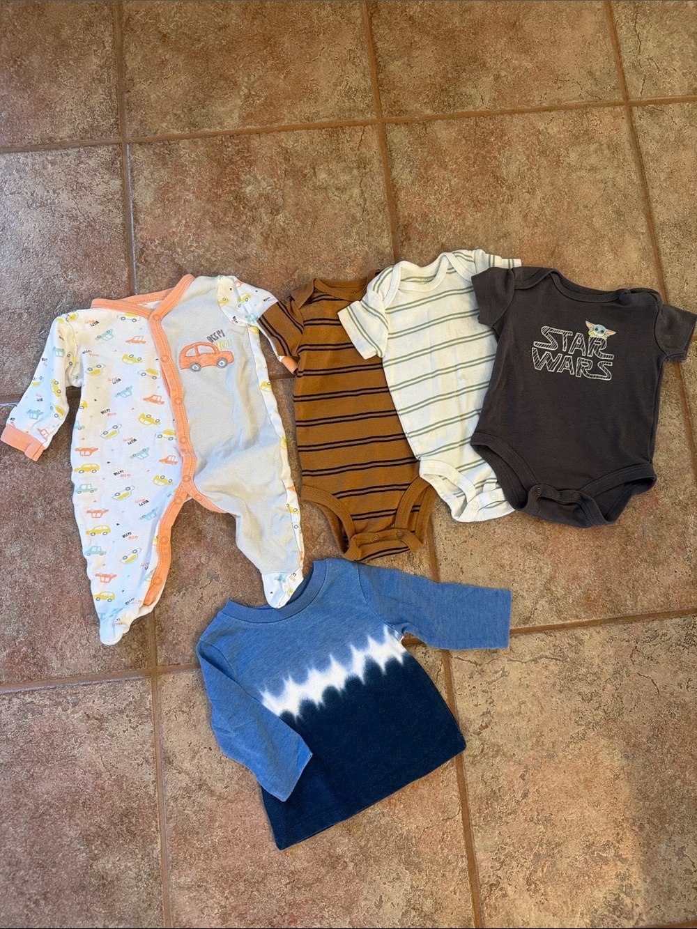 Star Wars Black Baby One-Piece with Assorted Kids Set